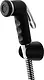 K & K Cruiser Italian External Bidet Spray, Black × Chrome with 120 cm Hose, Holder and Fixing Set - Image 1