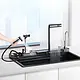 Smart Stainless Steel Kitchen Sink 75 × 46 cm, 4-Button with Swivel Mixer and Bidet Spray, Grey - Image 8