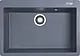 Beroia HB 8207 - 228 Quartz Granite Kitchen Sink, Dark Grey, 50 × 79 × 22 cm, with 3 inch Round Waste Set - Image 1
