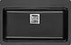 Beroia HB 8213 - 266 Quartz Granite Kitchen Sink, 48 × 78 × 22 cm, 3 inch Square Drain Set, Black - Image 1