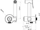 Teska BTK 6701 Brass Touch Bidet Spray with Valve, Gold Thermal Hose - Image 2
