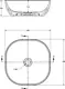 Sanipure Apollo Square Countertop Basin 42 cm, White - Image 2