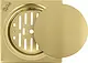 Pura Gold Card DC 15 G Shower Drain Cover with Strainer, 304 Stainless Steel, 15 × 15 cm - Image 1