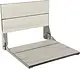 Pura Comfort SS-CL-P20 Folding Shower Chair with Backrest, Matte Light Grey, 30 × 45 cm, Stainless Steel HPL Compact with Fixing Set - Image 4