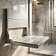 Pura Muse SS-MB-P20 Shower Chair, Matte Brown, 30 × 45 cm, Folding Stainless Steel HPL Compact with Fixing Set - Image 1