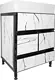 Uni Metal Uni 60 WHM Alumetal Floor Vanity Unit, Marble White, 60 cm, 2 Doors and Drawer - Image 1