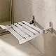Alfa AL SHC 40 SS Stainless Steel Shower Chair, Chrome, 40 × 44 cm - Image 1