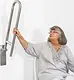 Alfa AL TS 80 SS Toilet Grab Bar, Chrome, 80 cm, Stainless Steel 304, 25 mm Diameter, 1 mm Thickness - Image 1