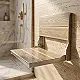 Pura Muse SS-MB-P20 Shower Chair, Matte Brown, 30 × 45 cm, Folding Stainless Steel HPL Compact with Fixing Set - Image 3