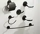 Dream DR 2100 B Stainless Steel Accessories Set, 6 Pieces, Black - Image 1