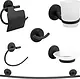 Dream DR 2100 B Stainless Steel Accessories Set, 6 Pieces, Black - Image 2