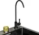 Smart Home Lotus LO 7545 Kitchen Sink, Flat Edge, 45 × 75 cm, Black with All Accessories - Image 7