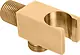 Concealed Outlet with Shower Holder and Square Cover, Rose Gold - Image 1