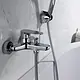 Lutz Icon 11030104 Bath Mixer with Diverter, Chrome - Image 1
