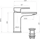Lutz Schon 11030501 Medium Basin Mixer, Chrome, 17 cm Height - Image 3
