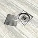 Gawad GX-0011000PRY Stainless Steel Square Drain Cover with Strainer and Non-Return Valve, 10 × 10 cm, Matte Grey - Image 1