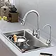 Alpha Handmade AL 5848 M8 Stainless Steel Kitchen Sink, Flat Edge, 58 × 48 cm, 0.8 mm Thickness, with Soap Pump and 3 inch Waste Set - Image 7