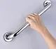 Alpha AL B60 Bathtub Grab Bar, Chrome, 60 cm, Stainless Steel 1.2 mm Thickness, 3.2 cm Pipe - Image 1