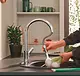 Grohe BauEdge 30536000 Pull-out Kitchen Mixer, 36 cm Height, Chrome - Image 2