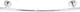 Dream DR - 18 C Rectangular Curved Towel Holder, Chrome - Image 2
