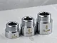 Flo FL 6010 Extension Coupling Set, Glossy Chrome, 3 Pieces, 1/2 × 1/2 inch (1 cm, 1.5 cm, 2 cm) - Image 1