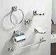 Infinity 150-C Accessories Set with Glass Soap Dish, Chrome - Image 1