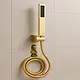 Imported Square Shower Head Set, Gold - Image 1