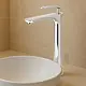 Haddad Decorative Round Basin Mixer, Silver - Image 1
