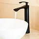Haddad Round Decorative Tall Basin Mixer, Black - Image 1