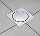 Yasmin YA D20 Touch Floor Drain Cover with Strainer, 20 × 20 cm, Stainless Steel, Chrome - Image 1