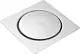 Yasmin YA D20 Touch Floor Drain Cover with Strainer, 20 × 20 cm, Stainless Steel, Chrome - Image 2