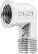 Primo Chrome Elbow with External Thread - Image 1