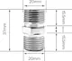 Primo Nickel Nipple, Chrome - Image 3