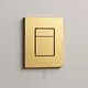 Yasmin YA2421RG Concealed Cistern Flush Plate, Rose Gold, Pneumatic (For Grohe Cisterns) - Image 2