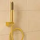 Alpha Pen Shower Head Set ACH 09 Round, Gold, 150 cm Hose with Holder and Fixing Set - Image 1