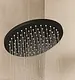 Imported Round Shower Head SSH 25B, Black, 25 cm, Stainless Steel One-Piece - Image 1
