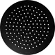 Imported Round Shower Head SSH 25B, Black, 25 cm, Stainless Steel One-Piece - Image 2