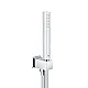 Grohe Euphoria Cube Concealed Shower Head Set, Chrome, 26405000, Square Wall Outlet with Holder, Shower Head and 125 cm Thermal Hose - Image 2