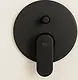 BGI Eco Plus 1016B Concealed Bath Mixer 2 Outlets, Matte Black, Concealed Body with Plate, Handle and Touch Diverter - Image 1