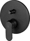 BGI Eco Plus 1016B Concealed Bath Mixer 2 Outlets, Matte Black, Concealed Body with Plate, Handle and Touch Diverter - Image 2