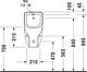 Duravit D-Code Urinal 082930, 29 × 30.5 cm, with Bidet Spray, Back Inlet, White - Image 4