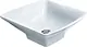 Independent Square Above-Counter Basin 45 × 45 cm, White - Image 1