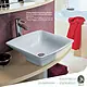 Independent Square Above-Counter Basin 45 × 45 cm, White - Image 4