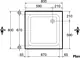 Ideal Standard Square Shower Tray 80 × 80 cm, White - Image 2