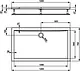 Ideal Standard Ultra Flat Rectangular Shower Tray 120 × 70 × 4.7 cm, 9cm Drain, White - Image 2