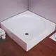 حمام قدم 80×80 مربع ديورافيت بالجانب حمامات قدم ابيض - صورة 2