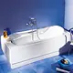 Duravit Jamaica 800058 Bathtub 170 × 80 × 39 cm, with Pillow and Handle - Image 2
