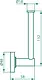 Vertical Towel Holder 9132, Chrome - Image 4