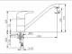 Cura 1017 Pillar Kitchen Mixer, Chrome - Image 2