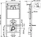 Kludi RAK RAK 80000 Concealed Cistern with Full Frame and RAK 80010 Flush Plate, Chrome - Image 3